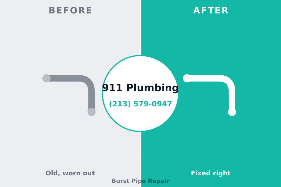 Before and after: plumbing repair Grant Park, IL